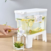 냉장고 수도꼭지 레모네이드 병 Drinkware 음료 디스펜서 레몬 주스 주방 가제트와 차가운 주전자