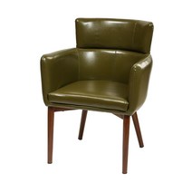 [하이파가구] [쿠르도] 철제암체어 색상2 식탁의자, 카키