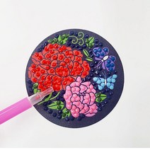 어린이 돌봄교실 만들기놀이 보석비즈 십자수 손거울만들기 DIY키트 초등학생 유치원, 복주머니