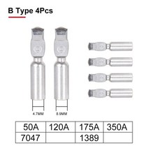 전동 공구 장비 전원 2 극 커넥터 빠른 플러그 자동차 배터리 | UPS 케이블 터미널 DC 600V 50A, 08 Terminal B_01 DC600V 50A