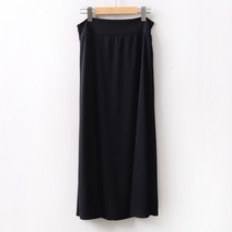 빅사이즈 쿨 롱 스커트 스판 데일리 시원한 아이스 베이직 치마 A라인 홈웨어