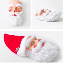 산타 수염 마스크 크리스마스 파티용품 GS0600713A, 단품, 단품