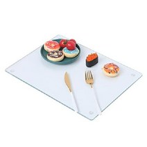 Murrey Home 주방 식기세척기용 강화 유리 도마, Clear_15.7인치 x 11.8인치