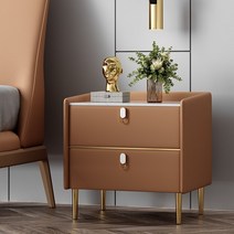 우드슬랩식탁 테이블 Rock Slab Solid Wood Simple Modern Light Luxury Bedside Table Sense of Complete, 07 G