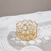 웨딩포 골드/실버 크리스탈 캔들 홀더 64 Gold/Silver Crystal candle holder, 골드