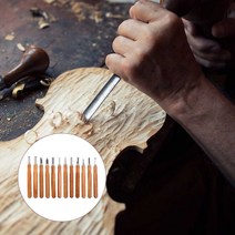 우드카빙키트 나무 조각 도구 수동 목각 목공 목수 가정 미술 핸드 헬드 12 개 세트, 01 1