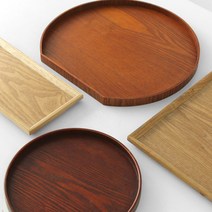 애쉬우드 반달 카페 우드트레이 나무 원목 쟁반, 1.애쉬 원형 우드트레이 (CF10029)