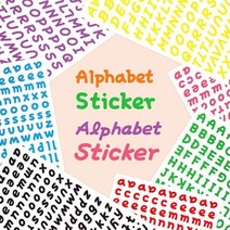 리훈 알파벳 스르르 리무버블 스티커 세트, 4.삐침체 소문자_파스텔 8종[B197]