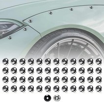 Rolling Gears 알루미늄 48피스 M6 양극 개스킷 와셔 키트 와이드바디 하드웨어 펜더 플레어 범퍼 볼트 엔진 베이 드레스업 머드 플랩 설치용(레드), 24