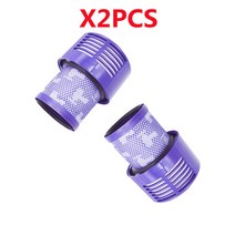 청소기 필터 교체 삼성 일렉트로축스 다이슨 호환 세척 가능한 필터 Hepa Unit for Dyson V10 SV12 사이클, 02 2Pcs