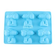 스누피 6구 금형 몰드 석고방향제 비누 캔들 만들기 실리콘틀