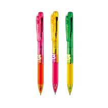 모나미 플립3 3색 형광볼펜 그린옐로우, 3개