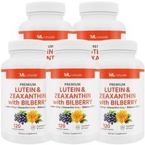 마이라이프 내추럴스 루테인 & 지아잔틴 + 빌베리 야채캡슐, 120정, 5병
