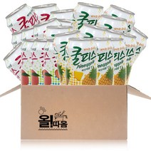 [올따옴 음료세트] 쿨피스 350ml 파인애플12+복숭아12, 쿨피스 350ml 복숭아12+파인애플12