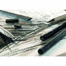 콘테 압축목탄 12개입 (2B.3B.4B) 세트 드로잉 스케치목탄 스케, 3B