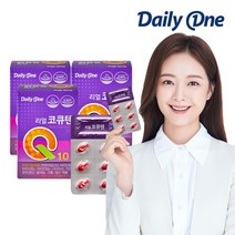 데일리원 리얼 코큐텐 코엔자임 항산화 Q10 3통, 없음