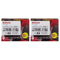 불스원 폴라프레쉬 선바이저 리필 10개입 2개, 프레쉬베리향