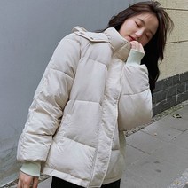 [랜덤플레이] 시보리 터틀 넥 웰론 후드 패딩