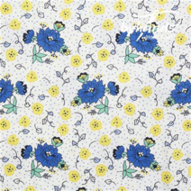 바이핸즈 면20수 피드색 꽃무늬 패브릭 퀼트 원단 - 1/2yd, 8.다알리아-블루