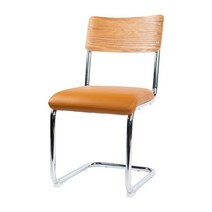 하이파 세스카PU 철제식탁의자 색상2, 브라운PU