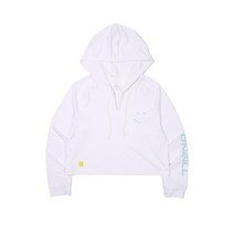 오닐 여성 미를 후드 긴팔 래쉬가드 기능성 화이트