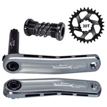 마운틴 자전거 크랭크 세트 CNC 자전거 체인 링 30T 32T 34T 36T 38T 둥근 모양 좁은 MTB 크랭크 세트 자전거 부품, 티탄