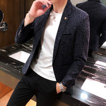 남자 블레이져 자켓 의류 Th ck n Tr nch C t 비즈니스 남성 솔리드 오버 코트 탑 가을 겨울 캐주얼