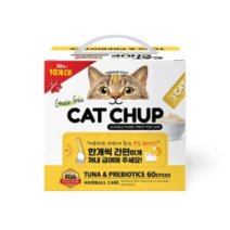 바이캣 캣찹 참치 앤 프리바이오틱스고양이 간식 생선 14g x 60p, 7세트, 참치+유산균 혼합맛