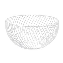 북유럽 스타일 금속 와이어 과일 그릇 연철 아트 야채 보관 바구니 스낵 컨테이너 주방 카운터 주최자 판매, White L
