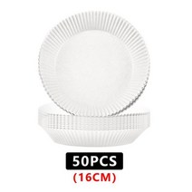 에어프라이어 50pcs 공기 프라이 기선 라이너 일회용 목재 펄프 논문 비 스틱 김이 나는 바구니 매트 36L 공기 프라이어에 대 한 베이킹 오일 종이 매트, CHINA, 16cm1