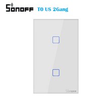 자동불끄기 무선 전등 스마트 스위치 스마트홈 SONOFF T0/T2 WiFi 스마트 스위치 TX 시리즈 홈 오토메이션, 02 T0 Bundle2