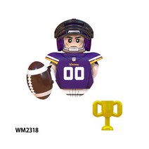 축구 완구 럭비 농구 스포츠 선수 번들 NFL 빌딩 블록 미니 액션 피규어 장난감 24 개세트, 22.WM2318 - With Body