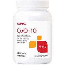GNC 코큐텐 CoQ10 100mg 120정 소프트젤 코엔자임Q10