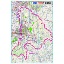 천안시개발계획도_천안시지도 대한민국지도 우리나라지도 충청남도지도 코팅형, 110x80