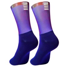 2021 안티 슬립 원활한 사이클링 양말 일체형 성형 하이테크 자전거 양말 압축 자전거 야외 실행 스포츠 양말, 39-45, 011