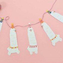 오너클랜 In the ZOO GARLAND 라마 파티용품 꾸미기 소품템_W8BF4B4