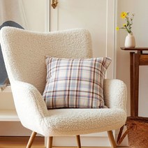 모던하우스 천호점 리빙 프렌치체크 쿠션커버 50x50_EM0922036