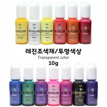 레진조색제/투명색상/Transparent color/10g, _9855_Deep Orange