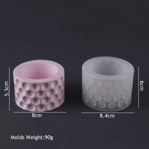 시멘트사이딩 세라믹 메탈 써모 사이딩 건축자재 시멘트보드 장식 DIY 실린더 꽃 냄비 용 실리콘 몰드 펜, 19 Dotted Jar