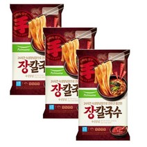 풀무원 강원도식 장칼국수 [2인분(439g)x3봉] 얼큰한국물 쫄깃함 진한국물 존맛탱 한끼대용, 20세트