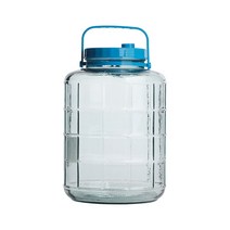 아트웨어 숨쉬는 담금주병 과일청유리병 매실병 효소병, 12L, 1개