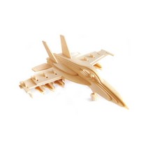 4P F-18 전투기 DIY 원목 조립 퍼즐 만들기 BD P104