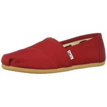 TOMS 여성용 클래식 알파가타 슬립 온 레드 10 M