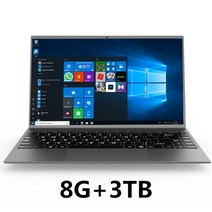 저가 노트북 싼 노트북저렴 14 인치 8gb ddr4 ram 128g 256g 1tb, 8g 3TB m.2 SSD