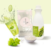 네이쳐티 에이드만들기 세트 (청포도 에이드 원액 1.2KG + 화이트펄 1kg(22.11.15)), 단품, 단품