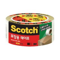 3M 스카치 포장용 테이프 3655 투명 48mmX40M, 단품