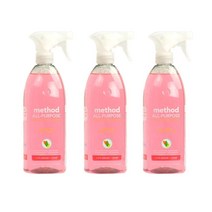 메소드 다목적 세정제 자몽 향 828ml 3팩 Method All Purpose Natural Surface Cleaning Spray Pink Grap