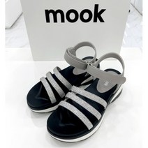 [무크] 여성 큐빅 스트랩 경량 샌들 3.5cm 122529ZT
