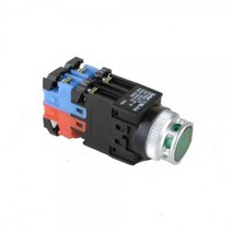 건흥전기 1A1B 조광 누름버튼 보호형 방우형 푸쉬온 스위치 110V AC 25mm KBL25WMP-1A11조광 누름 보호 방우형 스위치, 화이트 [KBL25WMP-1AW11]