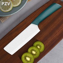 세라믹칼 정육칼 일본 독일 명품칼 중식칼 장미칼PZV 세라믹 나이프 주방 요리사 칼 세트 + 필러 화이트 지, 01 파란